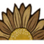 My Mat Printed Coir Sunflower Coir, thumbnail 2 of 4