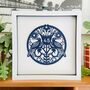 Personalised 45th Sapphire Anniversary Framed Paper Cut, thumbnail 11 of 12