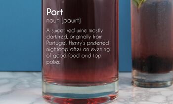 Funny Personalised Port Definition Decanter 700ml, 3 of 6