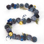 Pre Lit Blue Christmas Pinecone Garland, thumbnail 2 of 3