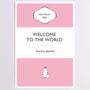 Personalised New Baby Girl Or Baby Boy Stripe Card, thumbnail 4 of 6