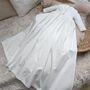 Unisex Cotton Christening Gown Rome, thumbnail 3 of 4
