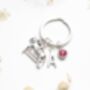 Personalised Horse Riding, Show Jumping Keyring Equestrian Gift, thumbnail 6 of 8