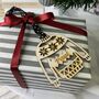 Personalised Christmas Jumper Wooden Hanging Decoration, thumbnail 1 of 3