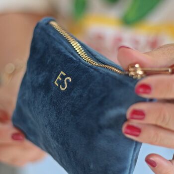 Personalised Velvet Sustainable Make Up Bag, 4 of 12