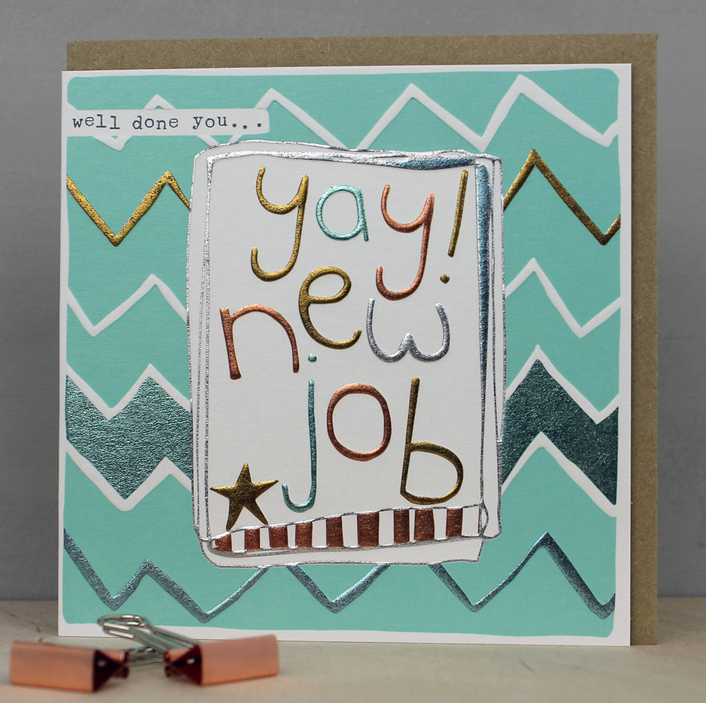 New Job Greeting Card By Molly Mae