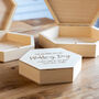 Personalised For My Bride Or Groom Wedding Keepsake Box Hexagon, thumbnail 2 of 7