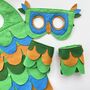 Green Parrot Felt Costume For Children And Adults, thumbnail 2 of 9