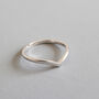 Sterling Silver Pointed Band Adjustable Ring, thumbnail 1 of 4