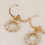 Lucy | 14k Gold Plated Huggie Hoop Earrings, thumbnail 4 of 6