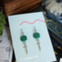 D20 Dice And Sword Surgical Steel Earrings, thumbnail 3 of 7