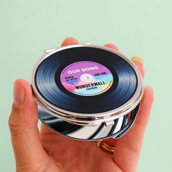 Personalised 'Our Song' Compact Mirror, 5 of 10