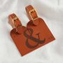 Personalised Couples Leather Luggage Tag Set, thumbnail 3 of 8
