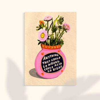'Go Right' Motivational Colourful Still Life Print, 2 of 3