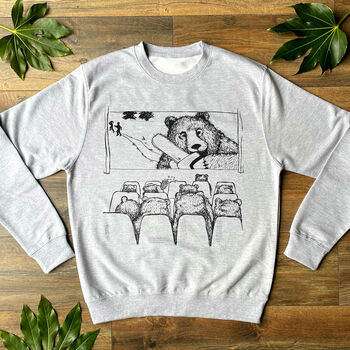 Horror Bear Unisex Sweater, 3 of 5