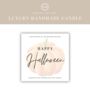 Happy Halloween Pumpkin Spice Scented Candle, thumbnail 4 of 6