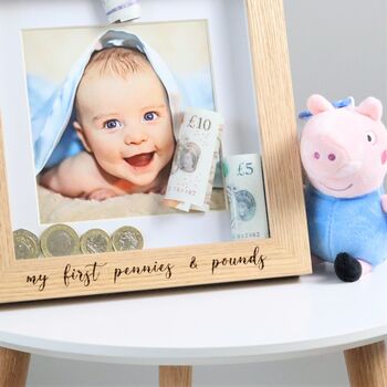 Personalised Money Box Photo Frame Couples Gift, 10 of 10