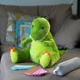 Dinosaur Zippy Soft Toy With Personalised Storage Bag, thumbnail 1 of 4