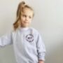 Children's Sweatshirt Girls Are Smart And Strong, thumbnail 3 of 4