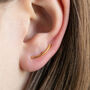Minimalist Climber Earrings In Sterling Silver, thumbnail 1 of 5