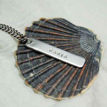 Men's Personalised Silver Tag Necklace, 6 of 9