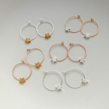 Petite Star Hoop Earrings, 12 of 12