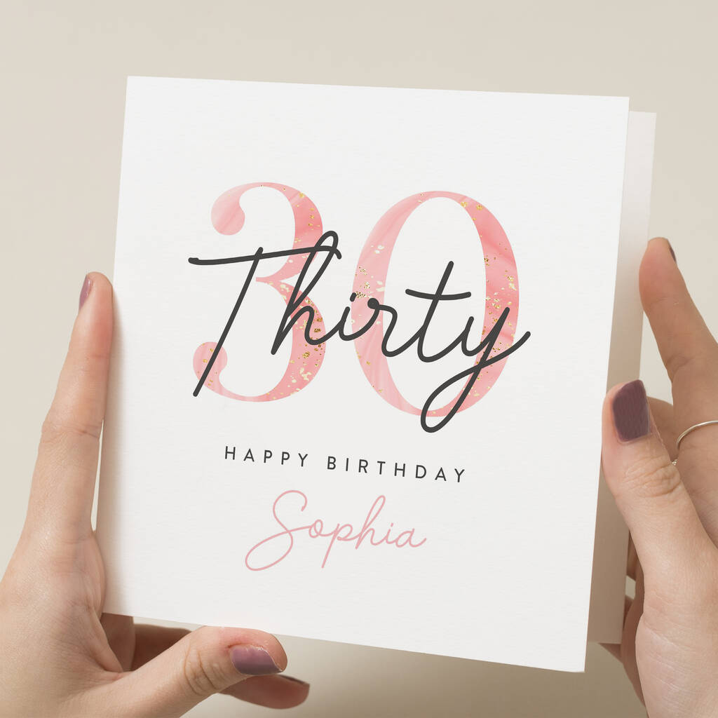 30th Birthday Card For Her