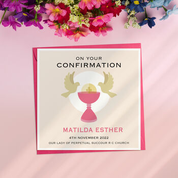 Personalised Confirmation Doves Card, 4 of 4