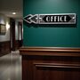 Office Metal Door Sign Art Deco Or Modern, thumbnail 2 of 6