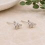Sterling Silver Bumble Bee Stud Earrings, thumbnail 1 of 6