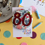 80th Birthday Age Badge, Custom Fabric And Colour, thumbnail 1 of 5