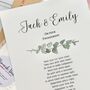 Personalised Engagement Poem Print For Couples | Heartfelt Verse On Engagement Gift, thumbnail 3 of 6