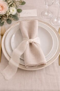 Chiffon Wedding Ribbon With Frayed Edge Ivory White 5m Roll, 2 of 3