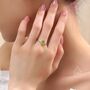 Sterling Silver Natural One Carat Peridot Oval Ring, thumbnail 5 of 12