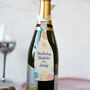 Personalised Gift Tag, Wooden Bottle, Birthday Bubbles, thumbnail 3 of 3