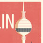 Personalised Berlin Marathon Print, Unframed, thumbnail 5 of 6