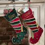Personalised His And Hers Velvet Christmas Stockings, thumbnail 1 of 10