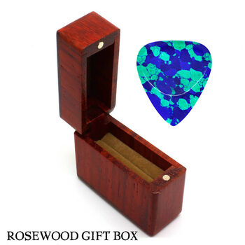 Malachite Azurite Guitar Plectrum + Gift Box, 3 of 8