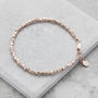 Rose Gold Plated Nugget Bracelet, thumbnail 1 of 5