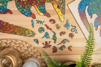 Pangolin Wooden Jigsaw Puzzle For Adults 50x24.5cm, 12 of 12