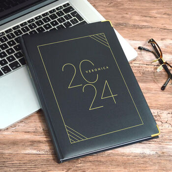 Personalised A4 Diary With An Off Set Design, 3 of 5