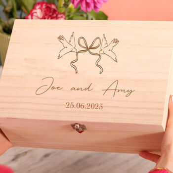 Dove Birds Wedding Keepsake Box, 2 of 2