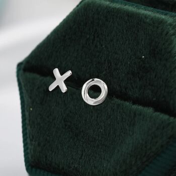 Xo Kiss Hug Stud Earrings In Sterling Silver, 3 of 12