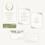 Greenery Botanical Wedding Invitation, thumbnail 2 of 5