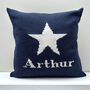 Personalised Knitted Star Cushion, thumbnail 3 of 11