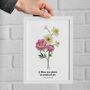 Personalised Birth Flower If Mums Were Flowers Print, thumbnail 6 of 6