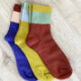 Pack Of Three Autumnal Shade Solesmith Socks, thumbnail 1 of 10