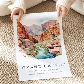 Destination Landmark Poster For Grand Canyon Arizona, 4 of 7