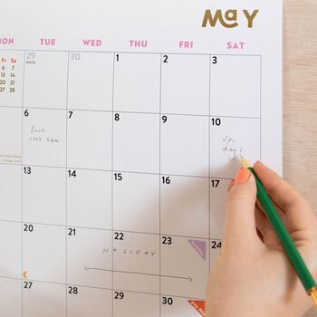 2026 Art Calendar | Modernist | Sunday Start, 3 of 5