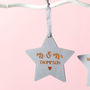 First Married Christmas Glitter Decoration Card, thumbnail 2 of 4